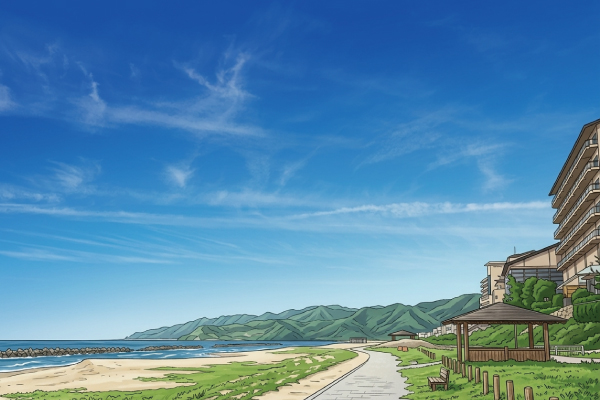 海辺と温泉